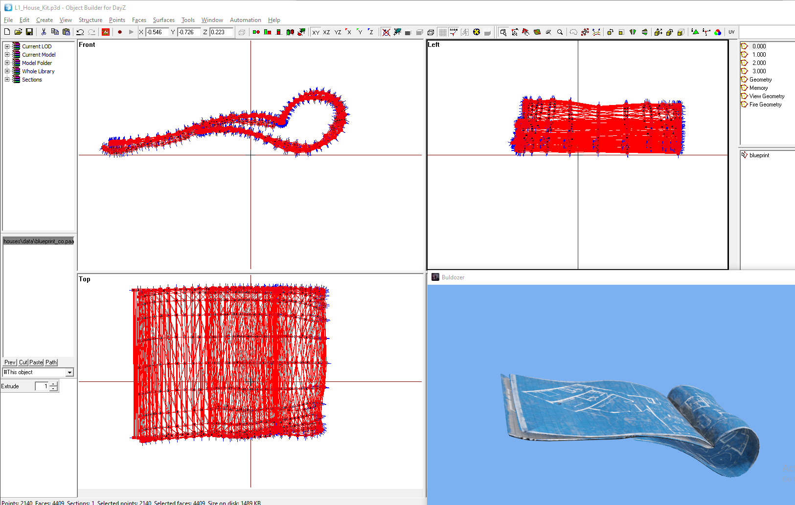 Editing the blueprint in Object Builder for use ingame.